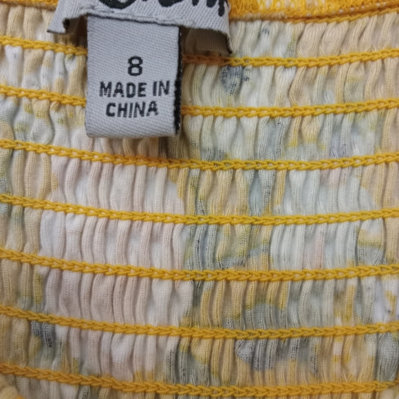 🍁Mustard J is for Justify dress with wooden buttons size 8 - Picture 2 of 2